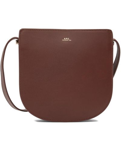 A.P.C. . Brown New Genève Bag