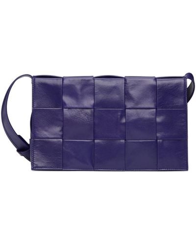 Bottega Veneta Purple Cassette Shoulder Bag - Blue