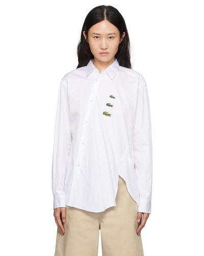 Comme des Garçons Comme Des Garçons Shirt White Lacoste Edition Shirt