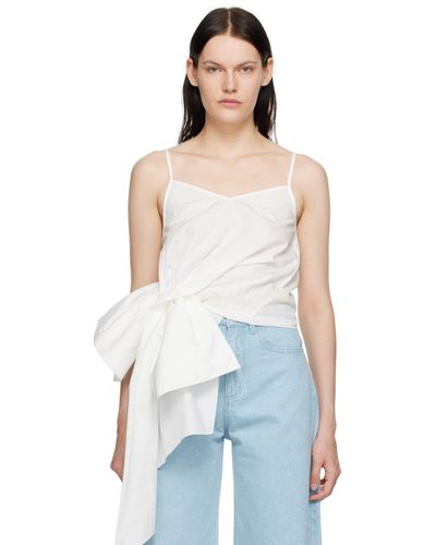 Marques'Almeida Camisole asymétrique blanche