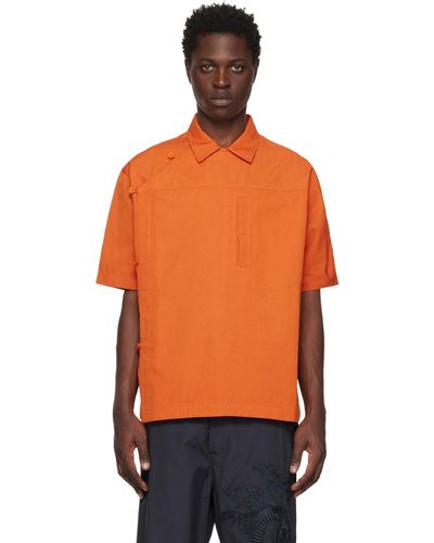 Maharishi Asym Monk Shirt - Orange