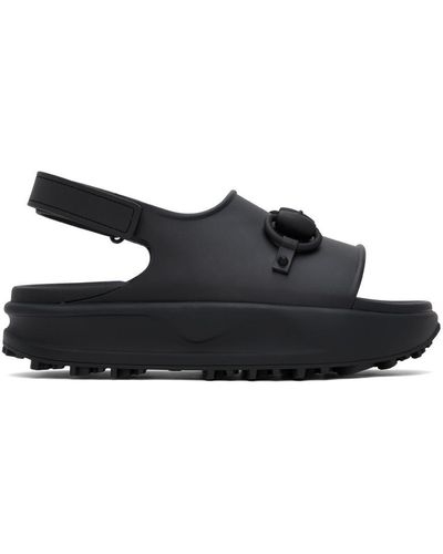 Gucci Flatform Rubber Sandals - Black