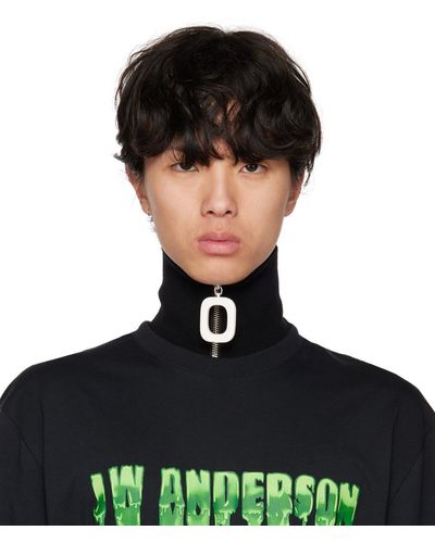 JW Anderson Écharpe de style cache-cou noire