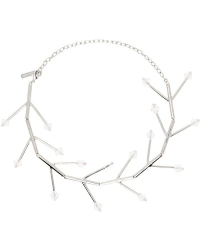 Hugo Kreit Wishbone Necklace - White