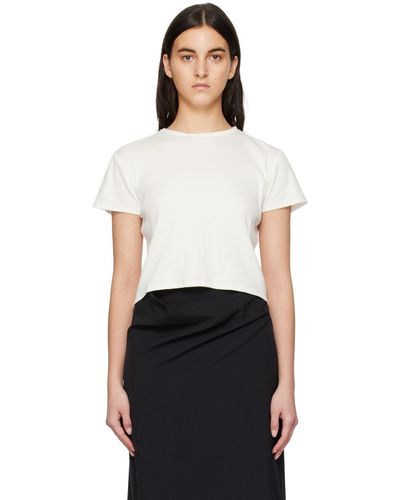 The Row T-shirt fedras blanc - Noir