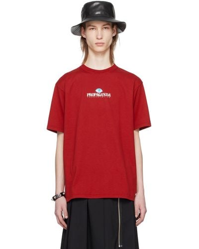 Undercover Printed T-shirt - Red
