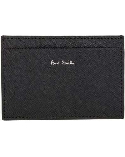 Paul Smith Mini porte-cartes noir à image mini blur