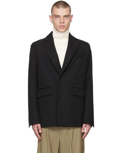Bianca Saunders Cone Suit Jacket Blazer - Black