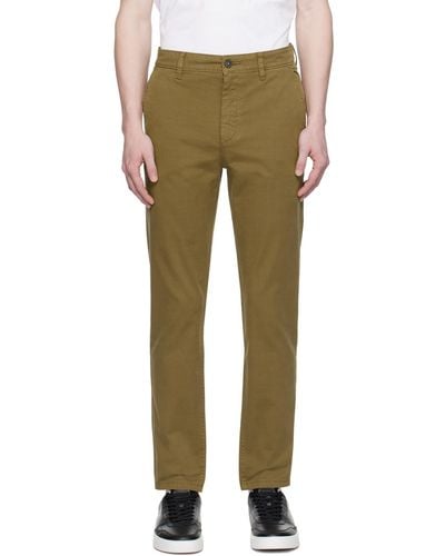 BOSS Khaki Tapered Trousers - Multicolour