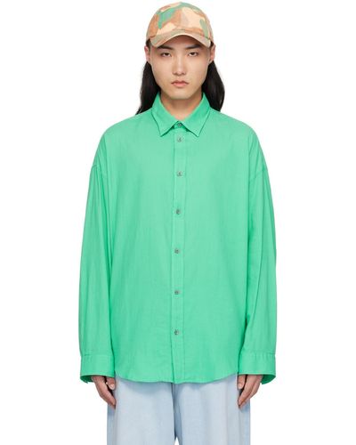 Acne Studios Green Button-up Shirt
