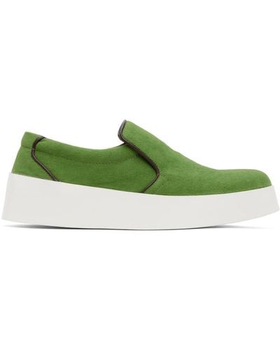JW Anderson Slip-ons Trainers - Green