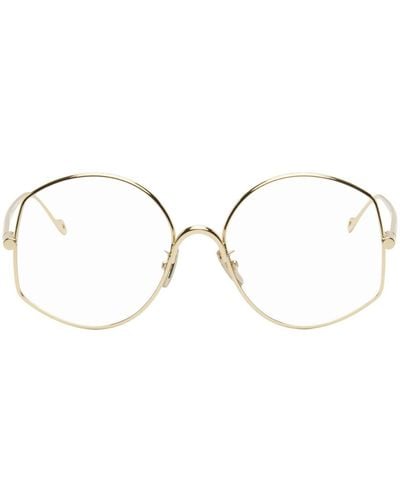 Loewe Gold Oversize Glasses - Black