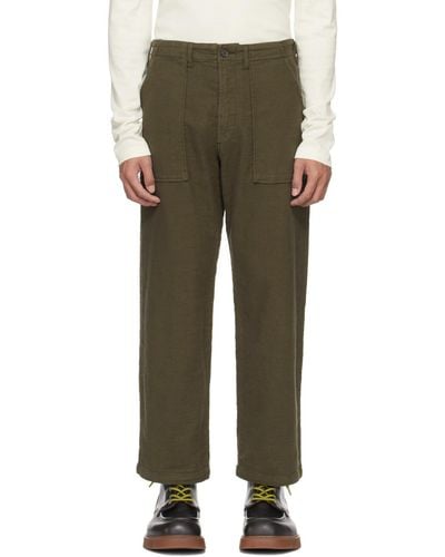 Universal Works Fatigue Trousers - Green