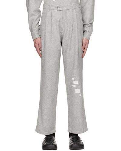 SAINTWOODS Patch Pants - Gray