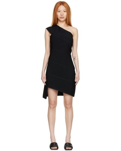 Bottega Veneta Black Viscose Mini Dress
