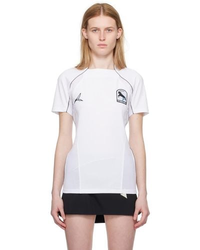 Hyein Seo ホワイト フットボール Tシャツ