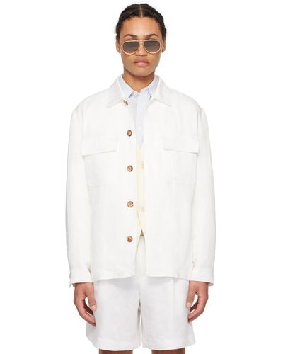 Lardini White Four-pocket Jacket