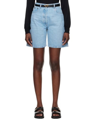Prada Five-pocket Denim Shorts - Blue