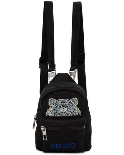 KENZO Black Mini Kampus Tiger Backpack