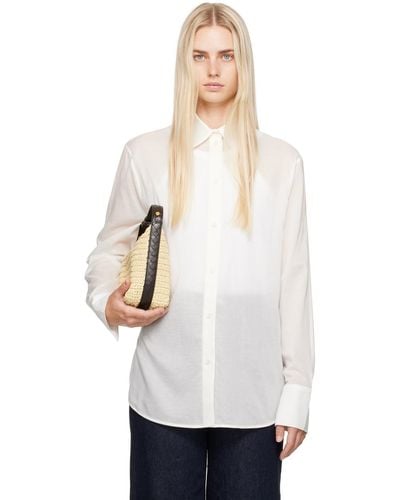 Totême Off- Droptail Shirt - White