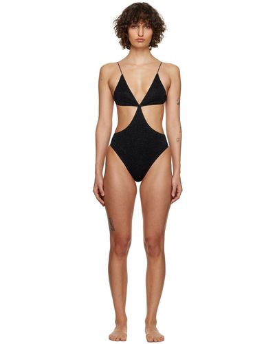 Oséree Lumière Cutout One-piece Swimsuit - Black