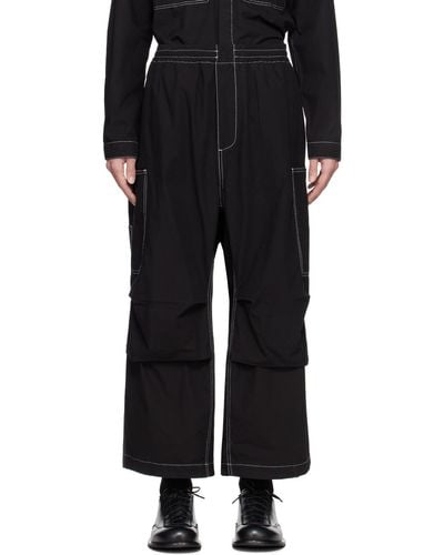 Sunnei Coulisse Cargo Trousers - Black