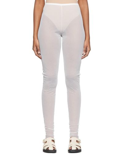 The Row White Ensley leggings - Multicolor