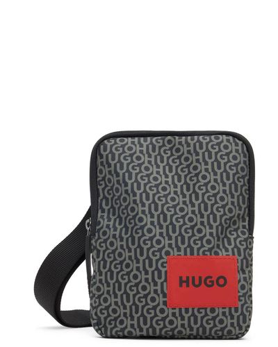 HUGO Logo Messenger Bag - Black
