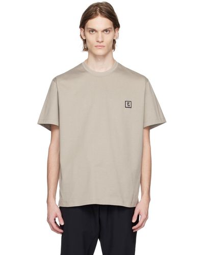 WOOYOUNGMI T-shirt gris à écusson - Neutre