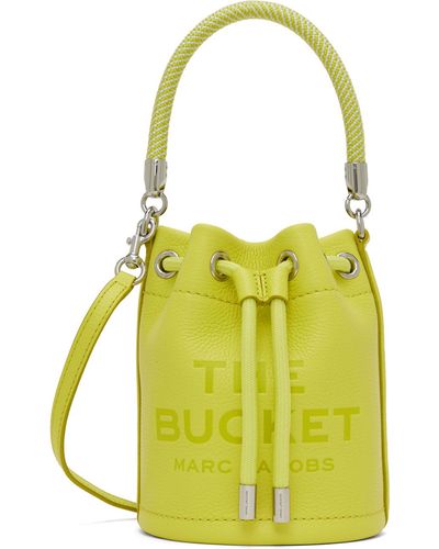 Marc Jacobs Mini sac seau 'the bucket' jaune en cuir