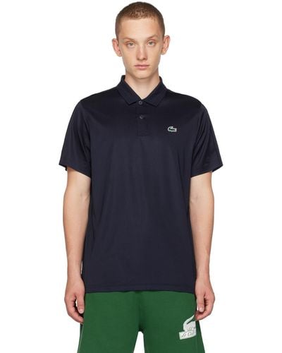 Lacoste Navy Quick Drying Polo - Blue