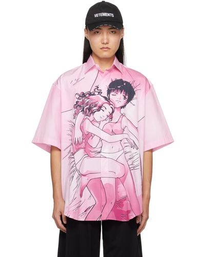 Vetements Anime Shirt - Pink