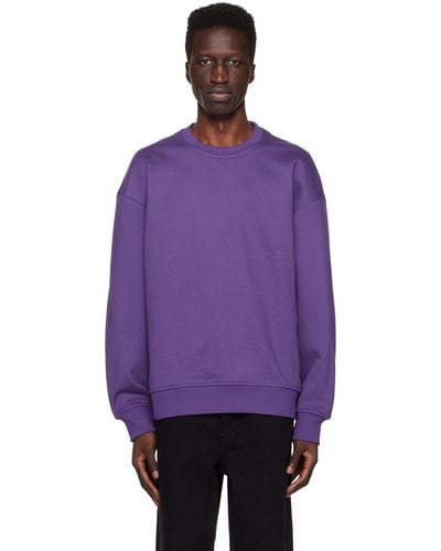WOOYOUNGMI Purple Crewneck Sweatshirt