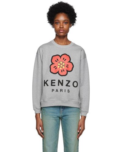 KENZO グレー Paris Boke Flower スウェットシャツ - マルチカラー