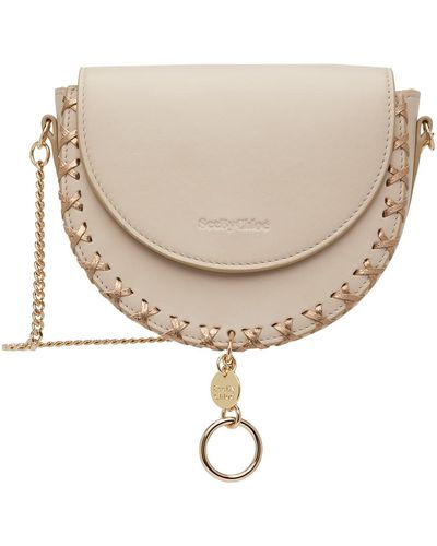 See By Chloé Beige Mara Evening Bag - Natural