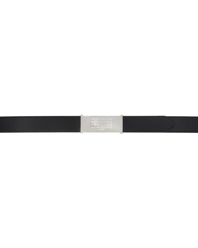 Maison Margiela Ceinture réversible noir et blanc