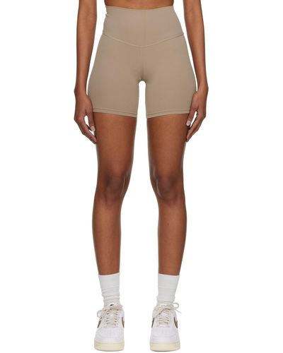 Splits59 Taupe Airweight Sport Shorts - Multicolor