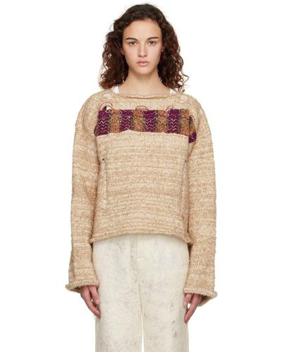 VITELLI Cosmic Rainbow Sweater - Natural