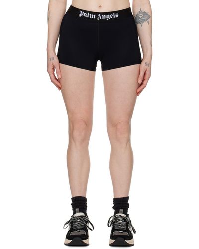 Palm Angels Black Sport Shorts