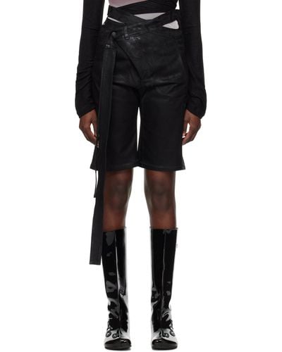 OTTOLINGER Ssense Exclusive Denim Shorts - Black