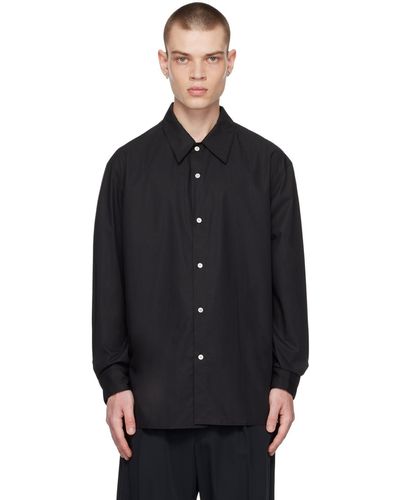 Lemaire Chemise torsadée noire