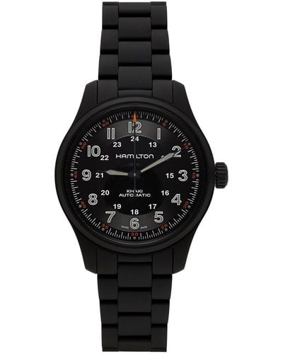 Hamilton Titanium 自動巻き 腕時計 - ブラック
