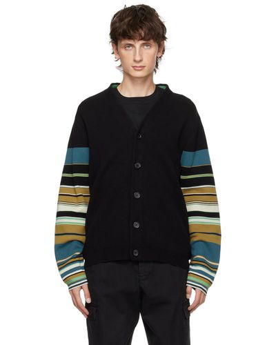 PS by Paul Smith Black Striped Cardigan