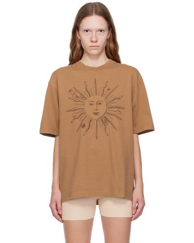 Jacquemus T-shirt 'le t-shirt soleil' brun - le chouchou - Multicolore