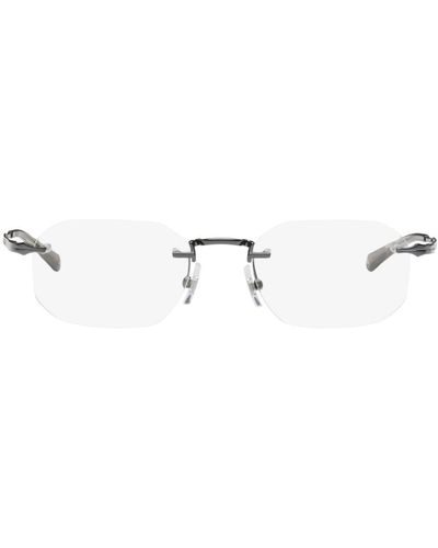 Montblanc Gunmetal Rimless Glasses - Black