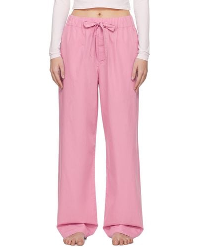 Tekla Drawstring Pajama Pants - Pink