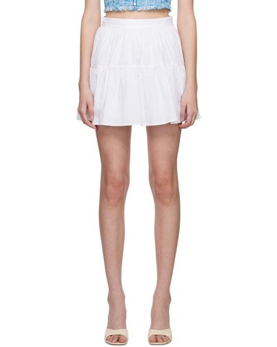 STAUD Sea Miniskirt - White