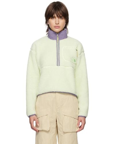 The North Face Green Extreme Pile Sweatshirt - Natural