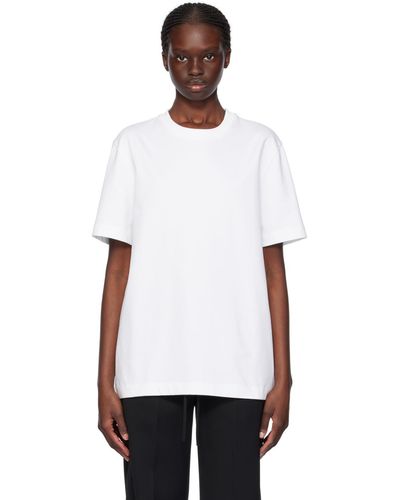 Helmut Lang T-shirt blanc en jersey épais