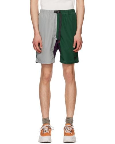 Gramicci Grey & Green Packable Shorts